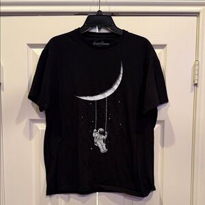 Threadless Black Astronaut Moon Tee
